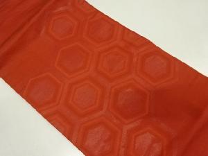 リサイクル　重ね亀甲模様織り出し名古屋帯